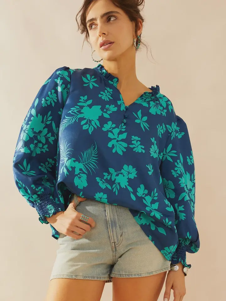 Thea Rae Blue Blouse