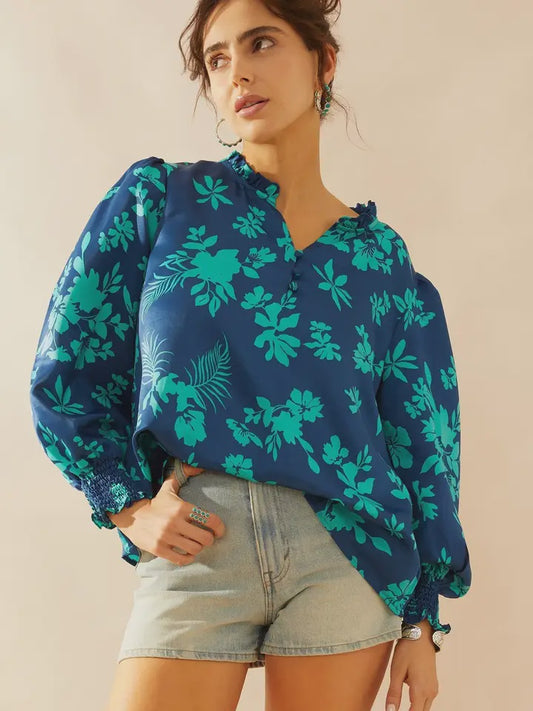 Thea Rae Blue Blouse