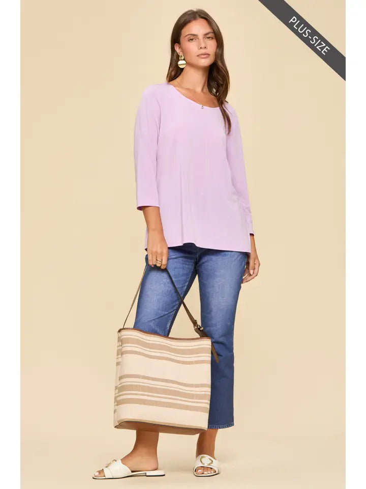Wrinkle Free Round Neck