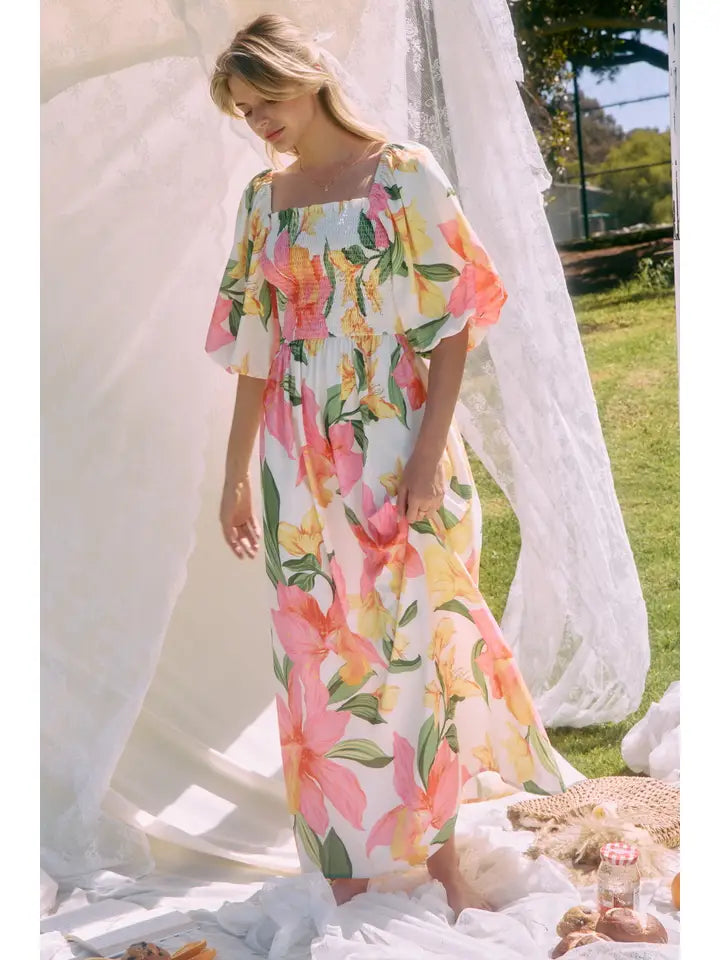 Floral Printed Maxi Dress