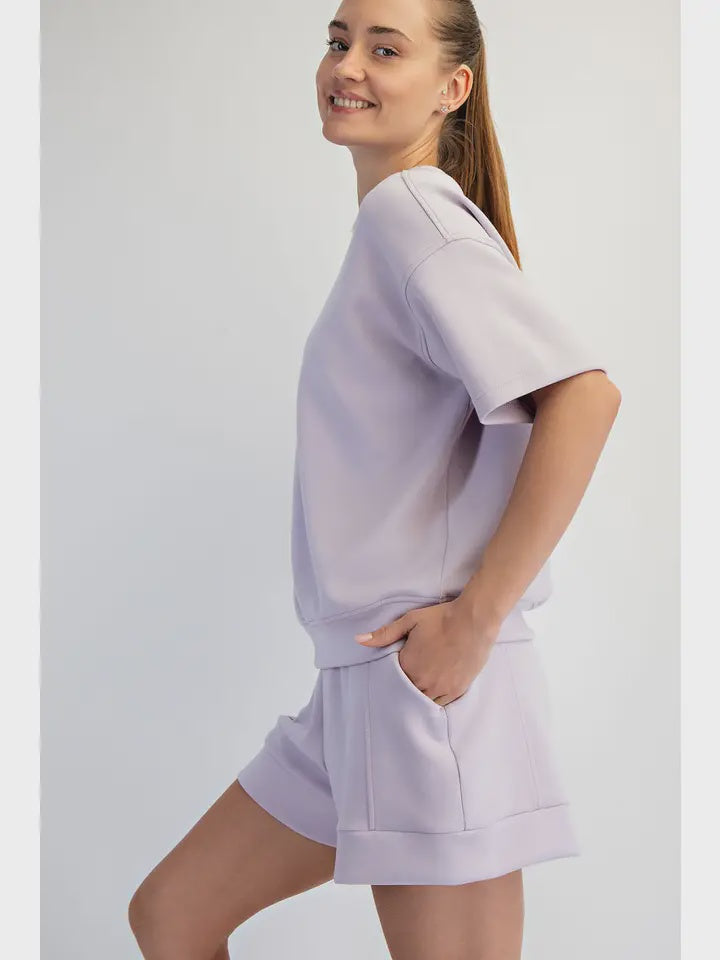 Modal Scuba Short Sleeve Top
