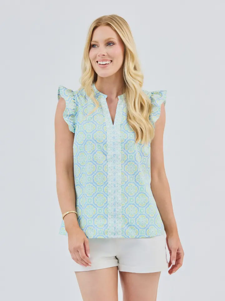 Kira Mosaic Charm Top