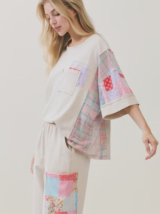 Mineral Washed Patch Pocket Top