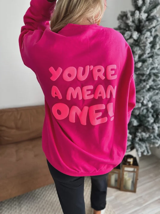 Hot Pink Mean One Grinch Sweatshirt