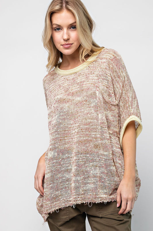 Dolman Sleeve Knit Top