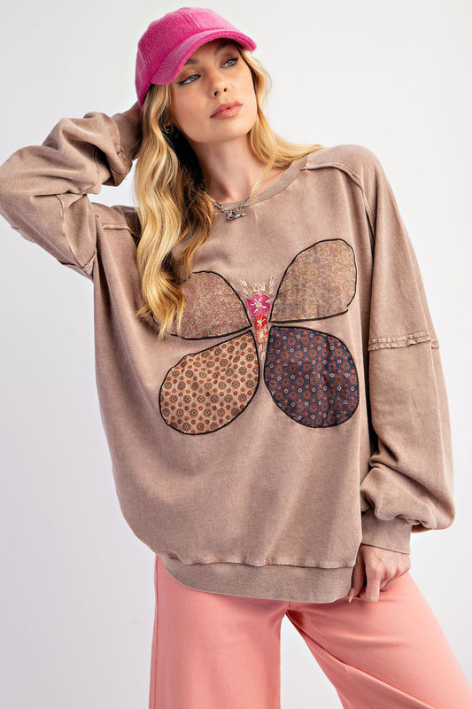 Butterfly Patch Sweater