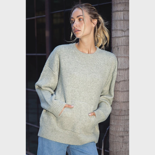 Pocketed Knit Sweater