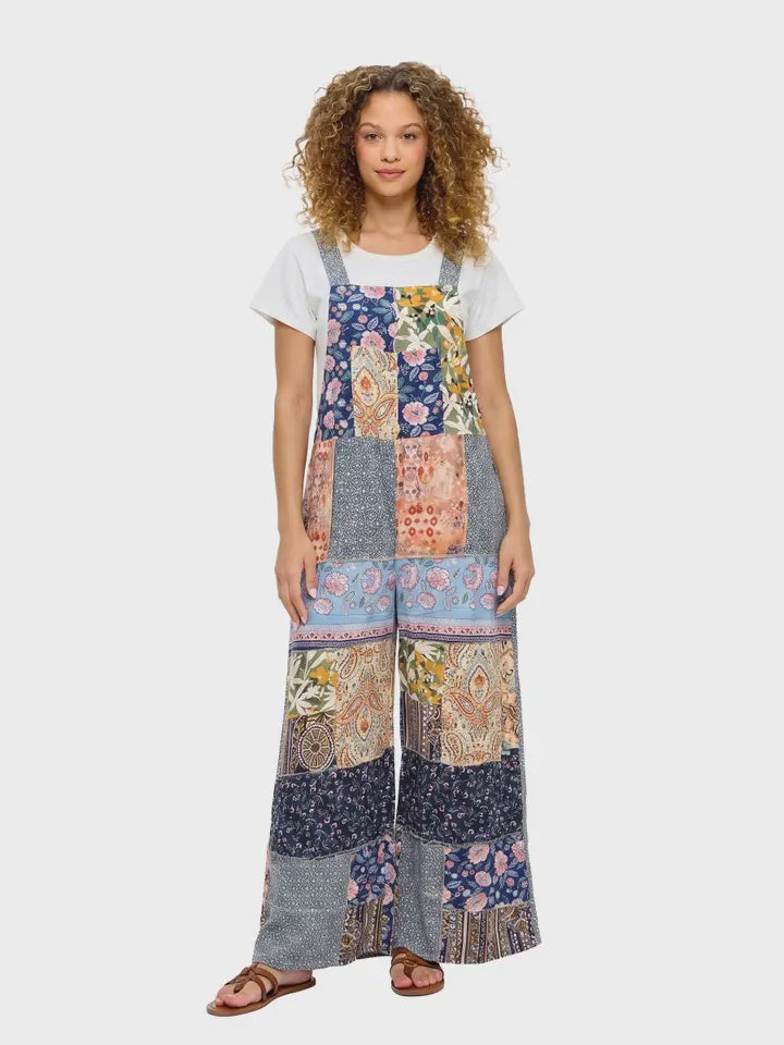 Boho Patchwork Jumpsuit