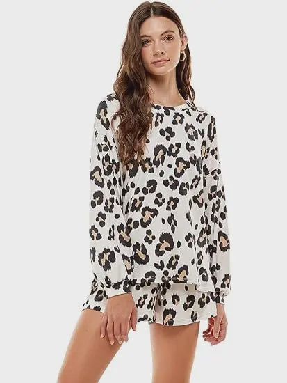 Leopard Pajama Set