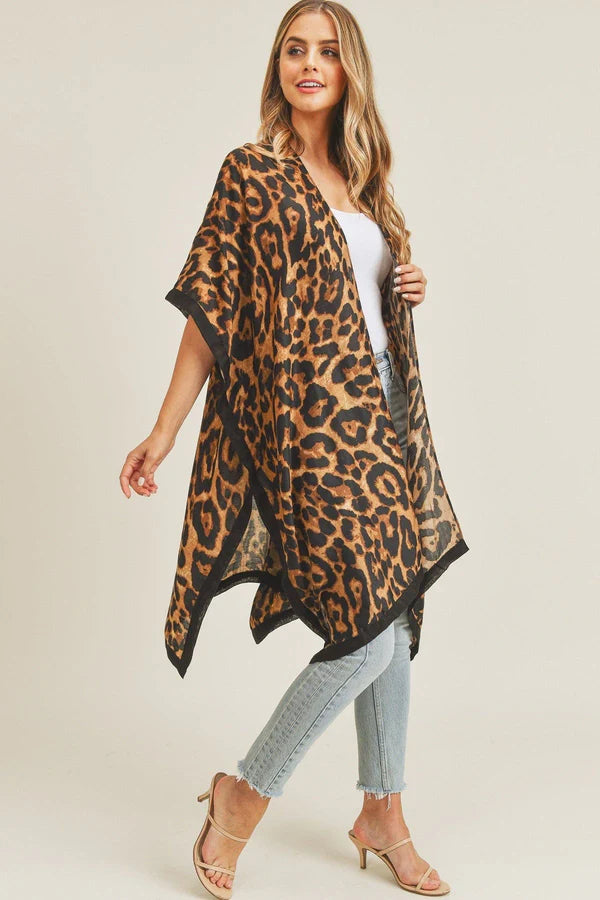 Leopard Print Kimono