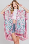 Eva Abstract Paisley Kimono