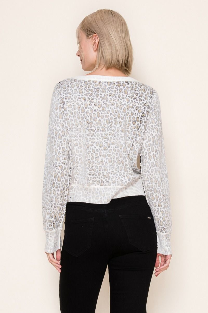 Leopard Lightweight Knit Cardigan