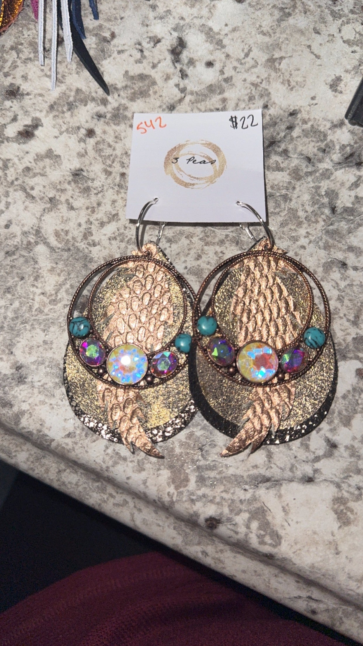 $22 3 Peas Fall Earrings