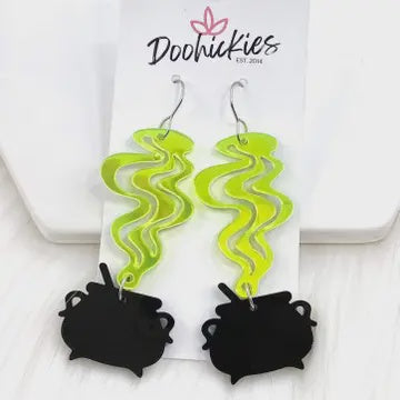 Witch's brew acrylic earring