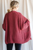 Chunky Knit Cardigan Sweater