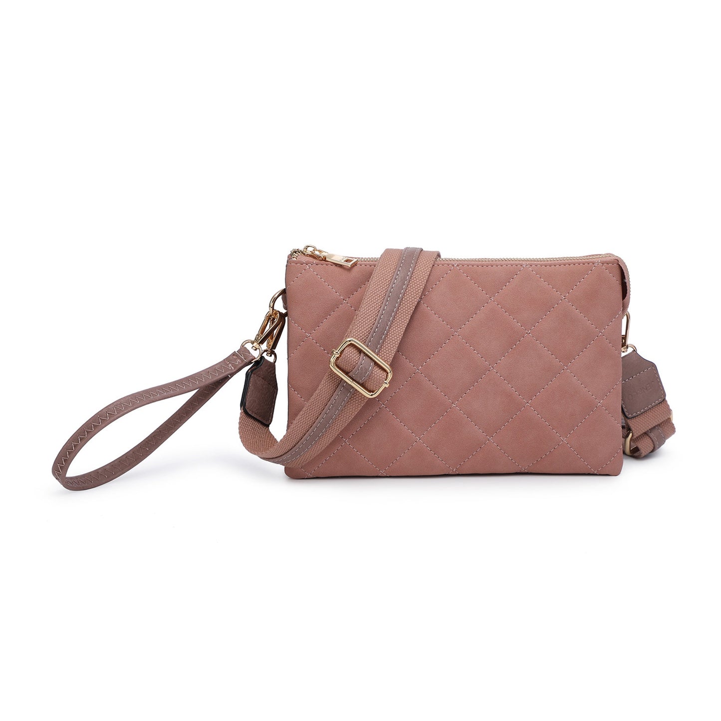 3-Compartment Quilted Crossbody