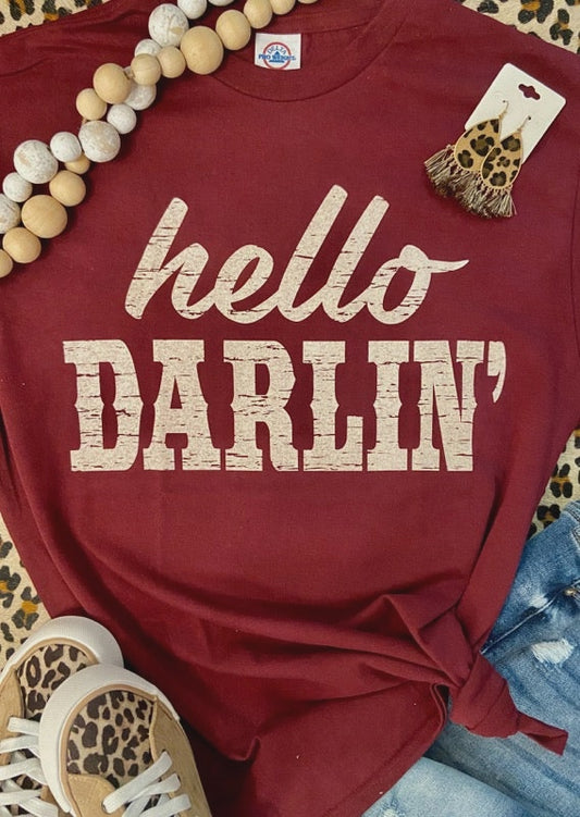 Hello Darlin' Graphic Tee Shirt