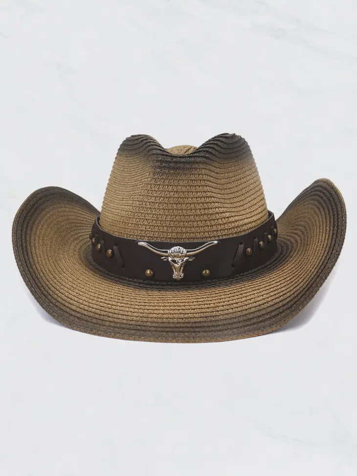 Faded Straw Cowboy Hat
