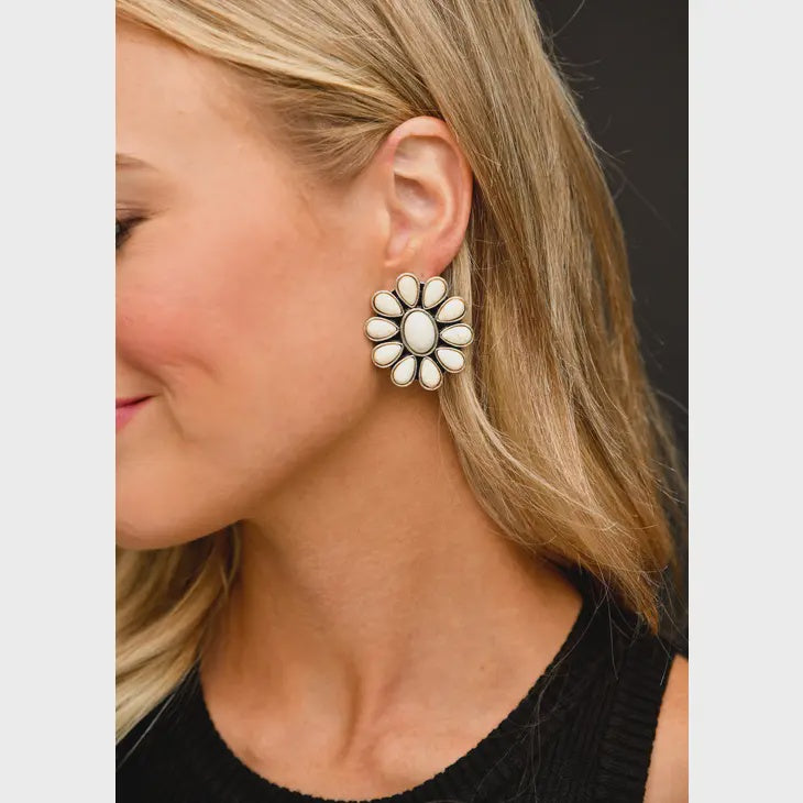 Western Flower Cluster Earrings