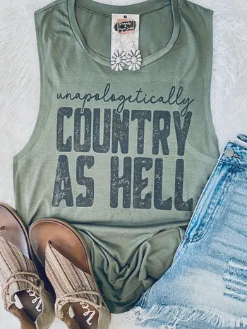 Country as Hell Tank Top