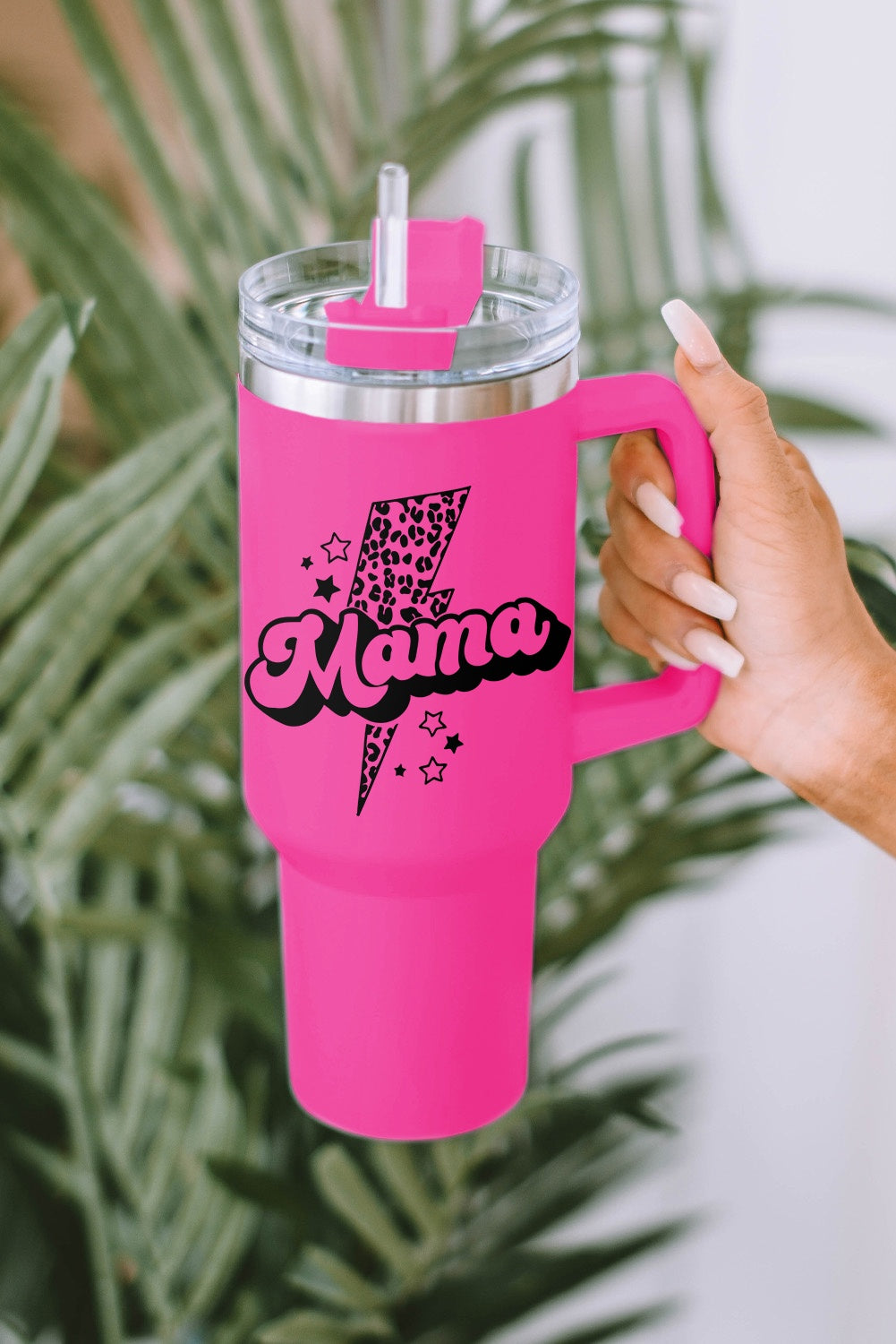 Mama Leopard Stainless Steel 40 oz cup