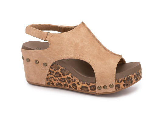 Carley Leopard Taupe Smooth