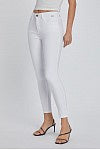 Mid Rise Crop skinny white
