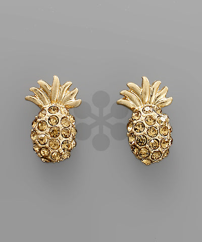 Small Pineapple Stud Earrings