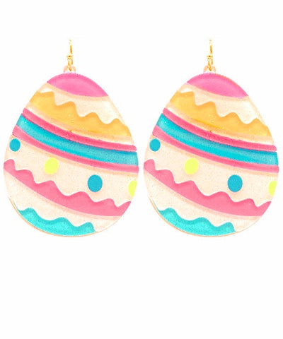 Acrylic Easter Egg Earrings