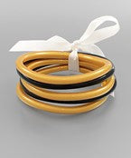 Gold & Black Jelly Bracelets