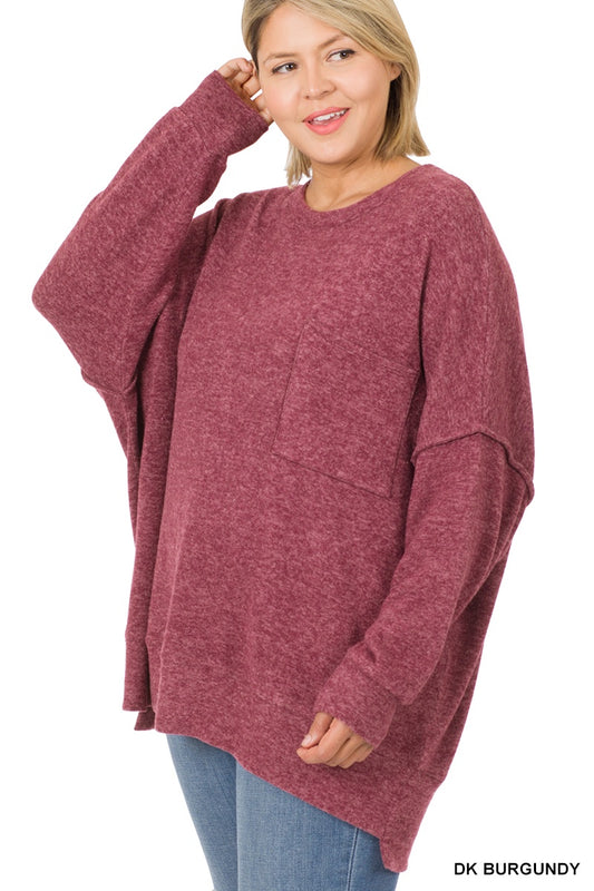 Oversized Sweater w/ Pocket