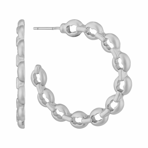 Chain Link Hoop Earring