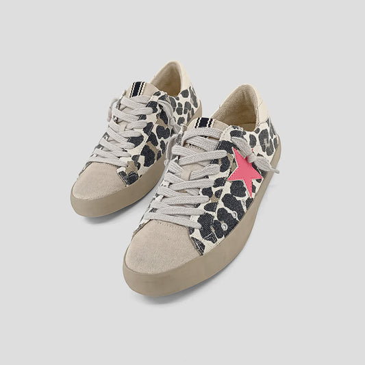 Paula Leopard Distressed Sneaker