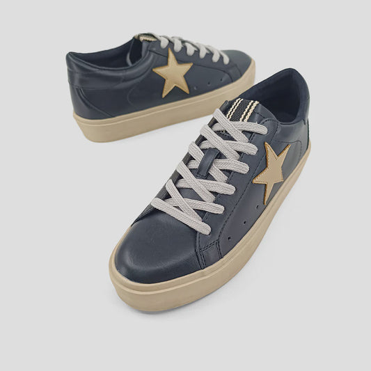 Reba Black & Gold Sneaker