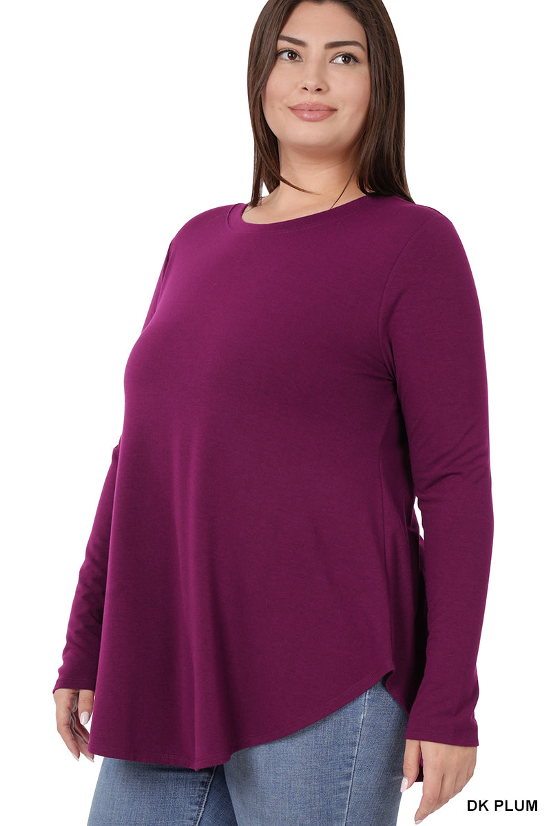 Long Sleeve Round Neck Top