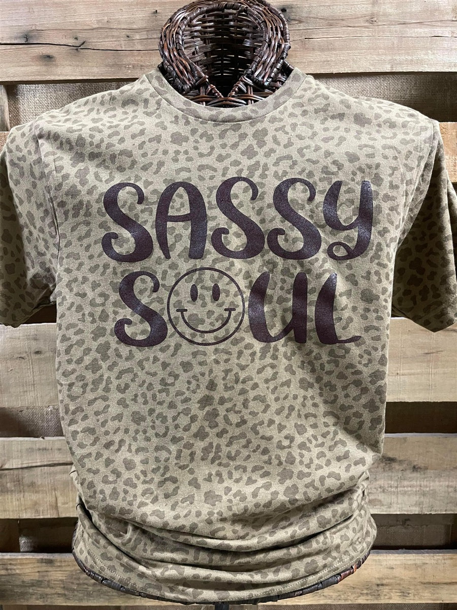 Sassy Soul Cheetah Print Graphic Tee