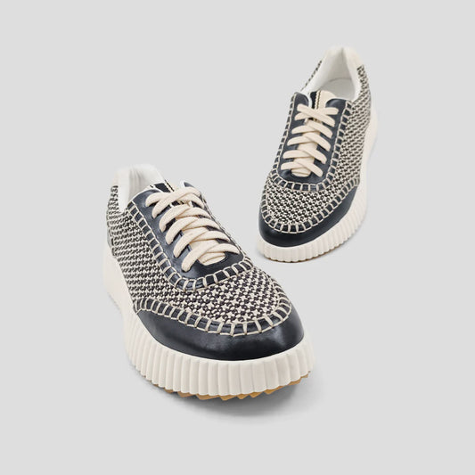 Selina Woven Lace-Up Sneaker
