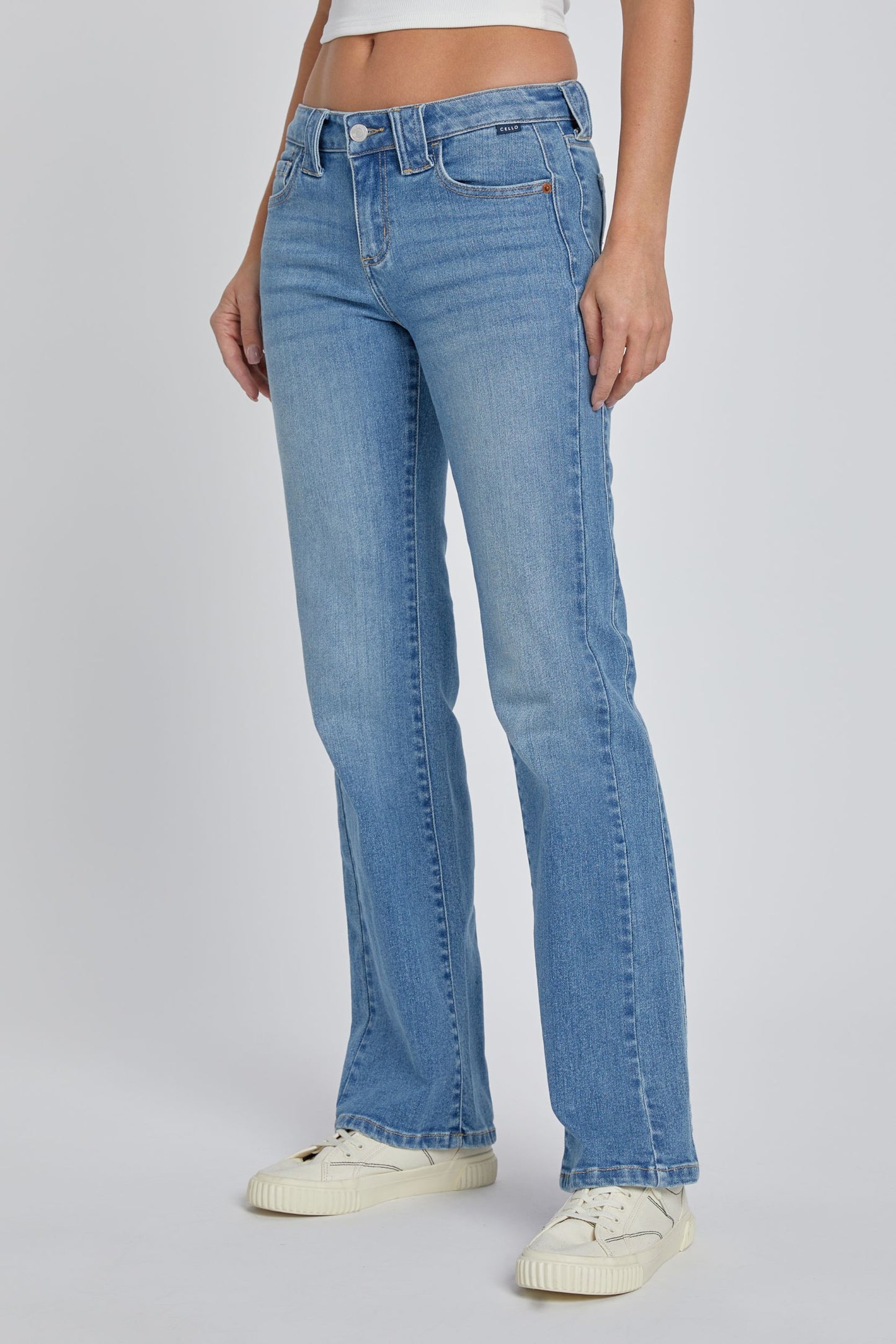 Low Rise Bootcut w/ Double Side Seam Jeans