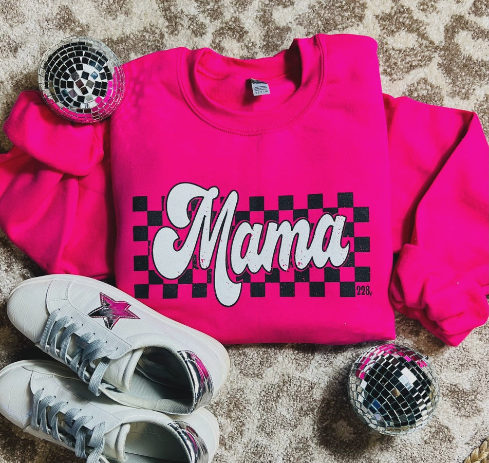 Checkered Mama Sweatshirt