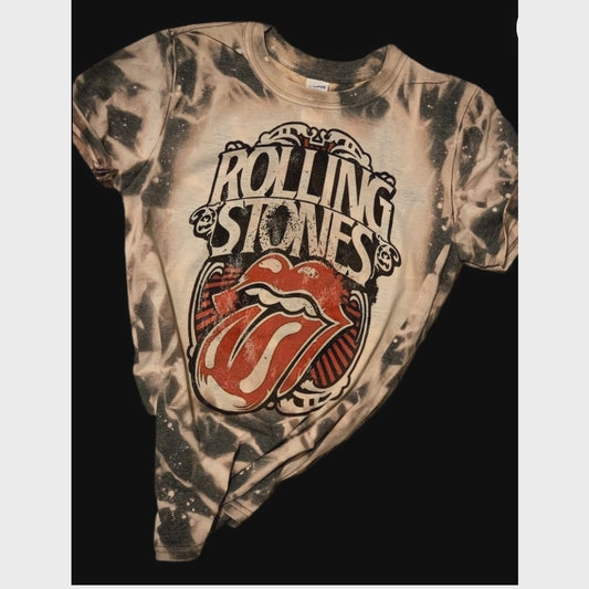 Bleached Rolling Stones Tee