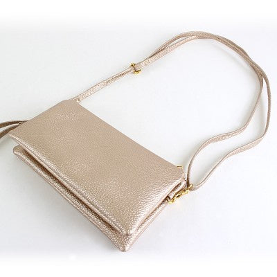 Rose Gold 3-Compartment Crossbody